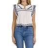 image:imageDEAR JOHN Janel Womens Relaxed Sleeveless Top ShirtWhite