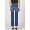 image:imageDEAR JOHN Anika Womens Straight Leg High Rise Jeans Clean Hem Cropped Inseam Stretch DenimMidtown
