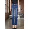 image:imageDEAR JOHN Anika Womens Straight Leg High Rise Jeans Clean Hem Cropped Inseam Stretch DenimMidtown