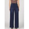image:imageDEAR JOHN Audrey Wide Leg Jeans Womens High Rise Clean Hem Full Inseam DenimMoon Shade