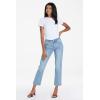 image:imageDEAR JOHN Blaire Straight Leg Jean Mid Rise Slim Fit Ankle Length Stretch DenimUrban Bay