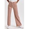 image:imageDEAR JOHN Fiona Wide Leg Womens Jeans MidRise Denim Full Inseam Raw CutOff Hem Comfort Stretch FitItalian Clay