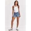 image:imageDEAR JOHN Jessie Womens Shorts Mid Rise Comfort Utility Stretch Denim Short Inseam Trendy Clasic DressyHuntsville