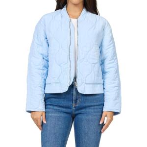 image:imageDEAR JOHN Maverick Jacket Quilted Zip Front Long Sleeve Relaxed Fit Outerwear Layering Essential  Vetiver  XSmallSkyway