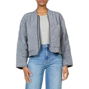 image:imageDEAR JOHN Maverick Jacket Quilted Zip Front Long Sleeve Relaxed Fit Outerwear Layering Essential  Vetiver  XSmallTurbulence