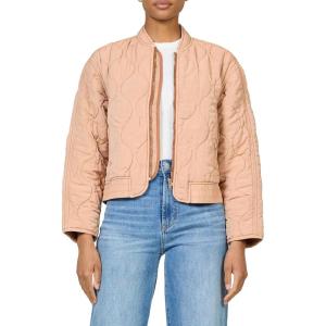 image:imageDEAR JOHN Maverick Jacket Quilted Zip Front Long Sleeve Relaxed Fit Outerwear Layering Essential  Vetiver  XSmallTuscany