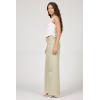 image:imageDEAR JOHN Brandy Trouser Pant High Rise Relaxed Straight Leg Clean Hem Comfort StretchAbbey Stone