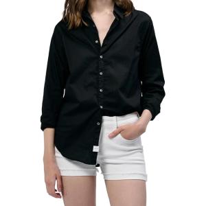 image:imageDEAR JOHN Lolita Womens Shirt Poplin ButtonUp Long SleeveBlack