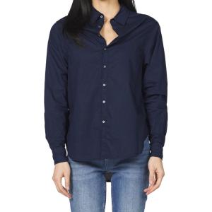 image:imageDEAR JOHN Lolita Womens Shirt Poplin ButtonUp Long SleeveBlack Iris