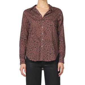 image:imageDEAR JOHN Lolita Womens Shirt Poplin ButtonUp Long SleeveCappuccino Leopard