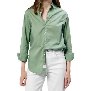 image:imageDEAR JOHN Lolita Womens Shirt Poplin ButtonUp Long SleeveIceberg Green
