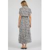 image:imageDEAR JOHN Graciela Relaxed Long Sleeve VNeck ButtonFront Maxi Dress for WomenBlack Pansey