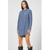 image:imageDEAR JOHN Rory Dress Midi Length Relaxed Fit Long Sleeve Button Front Corduroy CollaredVintage Indigo