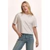 image:imageDEAR JOHN Maddox Top Womens Cotton Crew Neck Short SleeveWhite