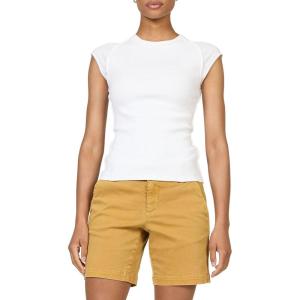 image:imageDEAR JOHN Kiyomi Womens Fitted Short Sleeve Top Crew Neck Raglan SleeveWhite