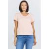 image:imageDEAR JOHN Vanya Short Sleeve Vee Neck Womens Slub Tee Knit Relaxed Fit ShirtPale Dogwood