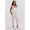 image:imageDEAR JOHN Jeanne Flare Jeans Womens Mid Rise Cropped Flare FitBone Vegan Leather