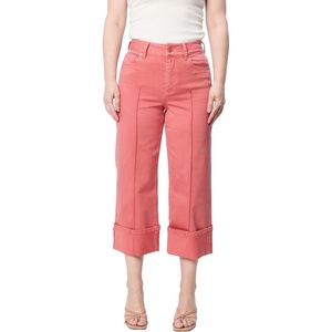 image:imageDEAR JOHN Holly Straight Leg Jeans for Women HighRise Wide Clean Hem Cropped Denim  Dubbery  25