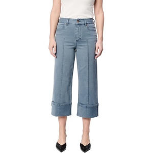 image:imageDEAR JOHN Holly Straight Leg Jeans for Women HighRise Wide Clean Hem Cropped Denim  Stormy Weather  28