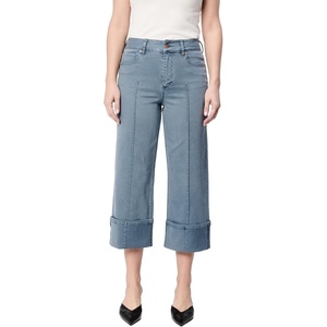 image:imageDEAR JOHN Holly Straight Leg Jeans for Women HighRise Wide Clean Hem Cropped Denim  Stormy Weather  32