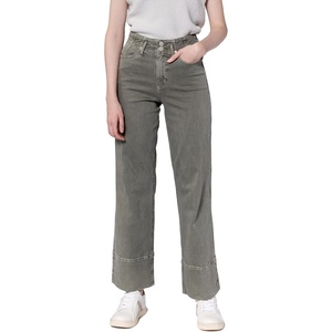 image:imageDEAR JOHN Holly Straight Leg Jeans for Women HighRise Wide Clean Hem Full Length Denim  Vetiveer  29