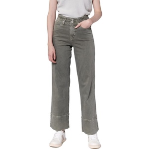 image:imageDEAR JOHN Holly Straight Leg Jeans for Women HighRise Wide Clean Hem Full Length Denim  Vetiveer  30