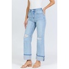 image:imageDEAR JOHN Holly Straight Leg Jeans Womens Straight Fit HighRise Cuffed Hem DenimAustin
