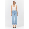 image:imageDEAR JOHN Holly Straight Leg Jeans Womens Straight Fit HighRise Cuffed Hem DenimBoulevard