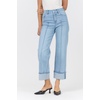 image:imageDEAR JOHN Holly Straight Leg Jeans Womens Straight Fit HighRise Cuffed Hem DenimBoulevard