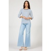 image:imageDEAR JOHN Sonoma Tee Womens Relaxed Fit Slub Jersey Crew Neck 34 Sleeve TopRiviera Stripe