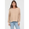 image:imageDEAR JOHN Trenton Womens Sweater Oversized Crew Neck Long SleevePigment Warm Taupe