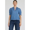 image:imageDEAR JOHN Sammi VNeck Short Sleeve Blouse for WomenImperial Blue
