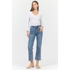 image:imageDEAR JOHN Anika Womens Mid Rise Straight Leg Jeans Stretch Denim Clean Hem Hazlett Size 29