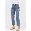 image:imageDEAR JOHN Anika Womens Mid Rise Straight Leg Jeans Stretch Denim Clean Hem Hazlett Size 30