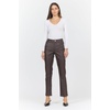 image:imageDEAR JOHN Blaire Womens Mid Rise Slim Straight Leg Pants Stretch Fabric Clean Hem Cappuccino Size 24