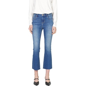 image:imageDEAR JOHN Jeanne Flare Leg Jeans for Women MidRise Cropped Inseam DenimSatellite