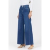 image:imageDEAR JOHN Celeste Womens High Rise Relaxed Fit Wide Leg Jeans Stretch Denim Clean HemModerat