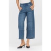 image:imageDEAR JOHN Della Womens High Rise Tapered Jeans Stretch Denim Clean Hem Moonglow Size Small