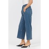 image:imageDEAR JOHN Della Womens High Rise Tapered Jeans Stretch Denim Clean Hem Moonglow Size Small