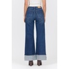 image:imageDEAR JOHN Fiona Womens High Rise Relaxed Fit Wide Leg Jeans Stretch Denim Cuffed Hem Castillion Size 32