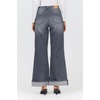 image:imageDEAR JOHN Fiona Womens High Rise Relaxed Fit Wide Leg Jeans Stretch Denim Cuffed Hem Empire Size 24