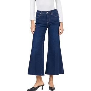 image:imageDEAR JOHN Bowie High Rise Wide Leg Jeans for Women Raw Cut Hem Structured Waistband Star Demand 26