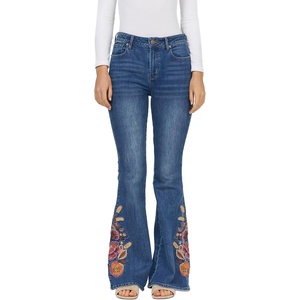image:imageDEAR JOHN Rosa Flared Womens Jeans Mid Rise Full Inseam Comfort Stretch DenimAutumn Revival