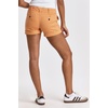 image:imageDEAR JOHN Hampton Shorts Womens Low Rise Trouser Leg Cuffed Hem Stretch Twill ShortApricot Crush