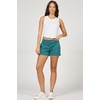 image:imageDEAR JOHN Hampton Shorts Womens Low Rise Trouser Leg Cuffed Hem Stretch Twill ShortMediterranea
