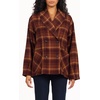 image:imageDEAR JOHN Marlow Womens Long Sleeve Jacket Clean Hem Plaid Pattern Ember Plaid Size Medium
