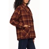 image:imageDEAR JOHN Marlow Womens Long Sleeve Jacket Clean Hem Plaid Pattern Ember Plaid Size Medium