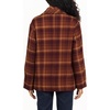 image:imageDEAR JOHN Marlow Womens Long Sleeve Jacket Clean Hem Plaid Pattern Ember Plaid Size XSmall