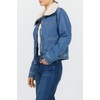 image:imageDEAR JOHN Waverly Womens Long Sleeve Jacket Removable Collar Stretch Fabric Quilted Lining Heirloom Blue Size XSmall