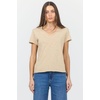 image:imageDEAR JOHN Vanya Short Sleeve Vee Neck Womens Slub Tee Knit Relaxed Fit ShirtDune